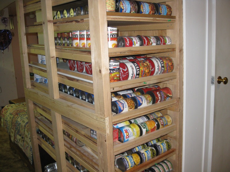 Build Food Storage Shelves Plans DIY PDF woodworking plans gun racks ...